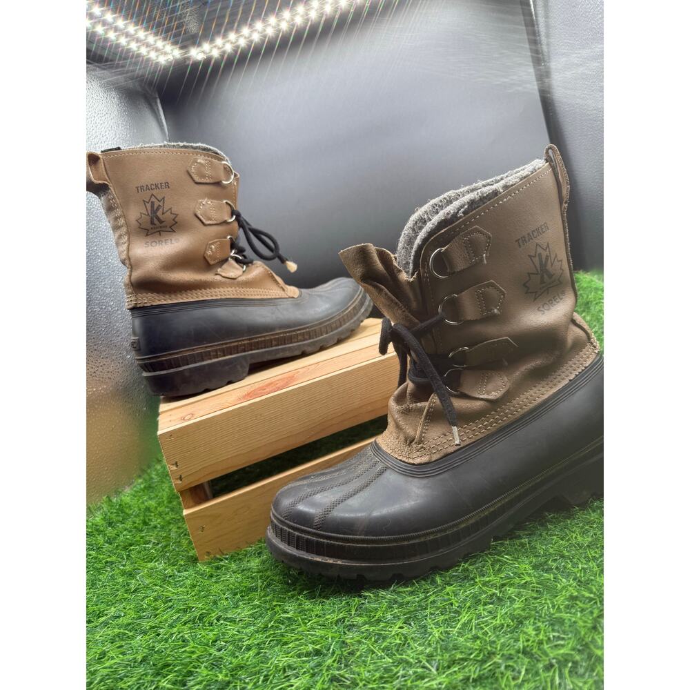 Kaufman Tracker Sorel- Brown/Black-Winter Boots- Size 9 M